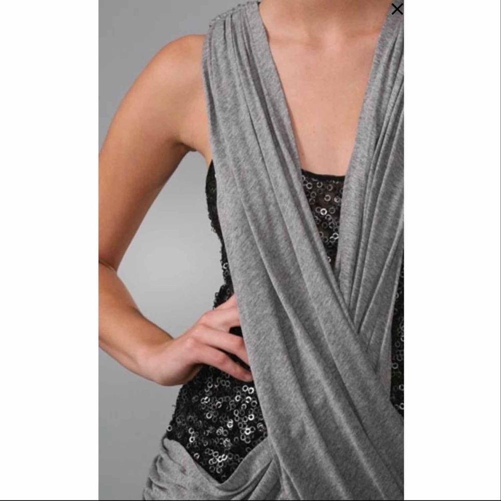 Robert Rodriguez Sequin Layer Wrap Top - image 4